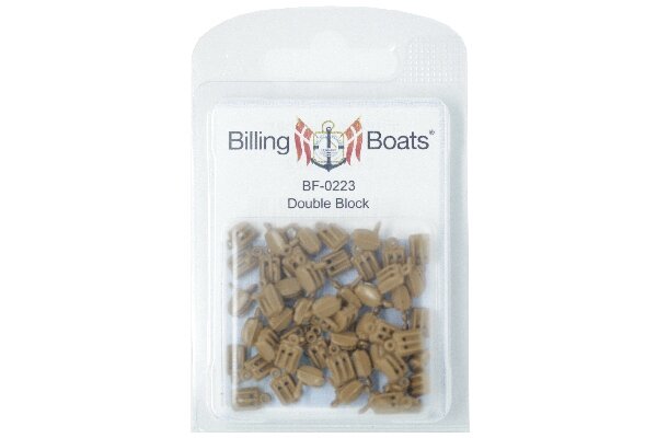 Block, Double, Plastic 7 mm (50)